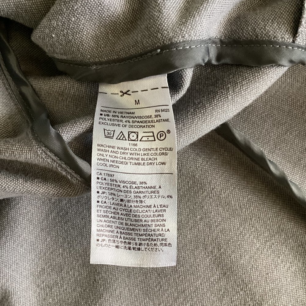 Banana Republic Blazer Jacket Sz M Gray 145C - Picture 7 of 7